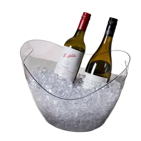 Seau à glace transparent 8L